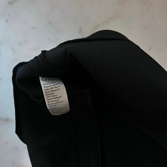 Spanx Women's Ponte Legging Pants Medium Black High Waist Full Length Slimming - Picture 8 of 8